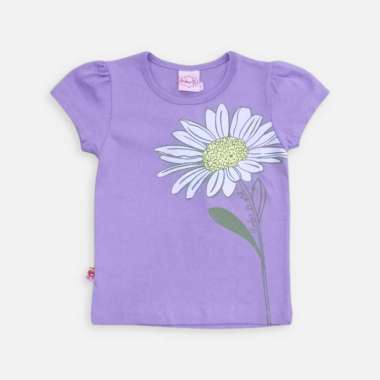 Tshirt/ Kaos anak perempuan Ungu/ Rodeo Junior Girl Spring Time 4 tahun Ungu