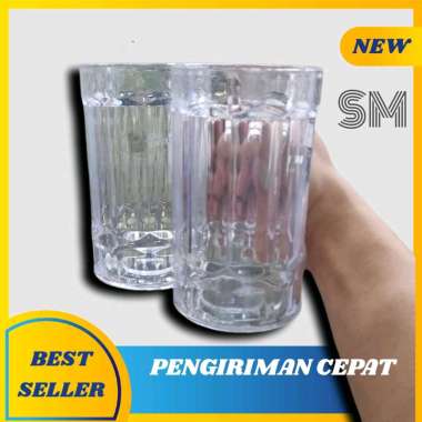 gelas plastik bening tebal / gelas es teh ((J) tdk mudah pecah
