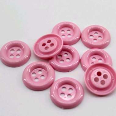 Kancing Besar Jumbo WARNA PINK baju konektor masker Mainan Edukasi Anak Montessori Meronce Scrapbook