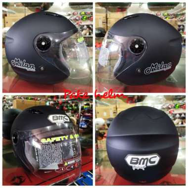 HELM BMC MILAN HITAM DOFF HELM BMC HALF FACE L BLACK DOFF