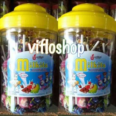 Milkita Lolipop Permen Susu (30 pcs / Toples)