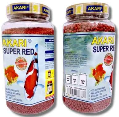 Makanan Ikan AKARI GOLDFISH 350gr & SUPER RED 300gr SUPER RED 300gr