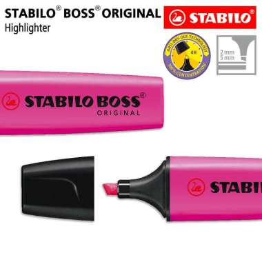 STABILO BOSS ORIGINAL Lilac / Highlighter Warna Ungu Pink Lilac
