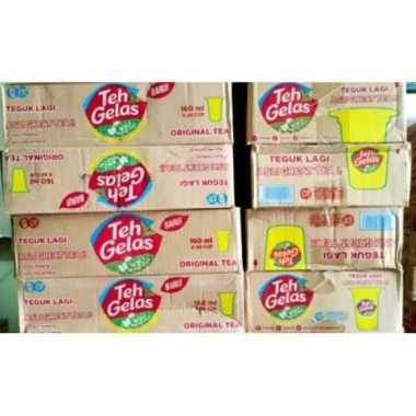 COD // Minuman Teh Gelas Original Tea Ukuran 160 Ml // Teh Gelas Original 160 Ml 1 Box 24 Pcs // Teh
