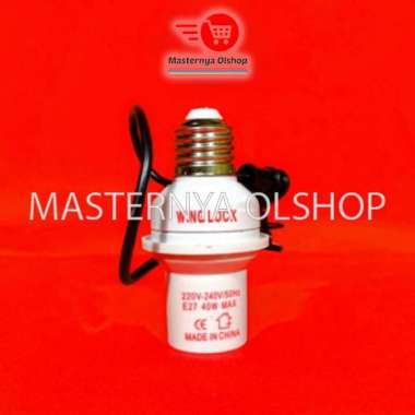 WINGLOCK FITTING SENSOR CAHAYA E27 FITING LAMPU OTOMATIS SIANG MALAM