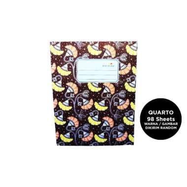 BUKU TULIS QUARTO PAPERLINE 98 SHEETS MULTICOLOR