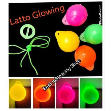 Mainan Lato Lato Glowing Tiktok Viral Disenter Nyala