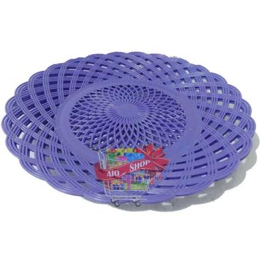Piring Rotan Plastik Anyaman Termurah Berkualitas Harga Satuan Ungu