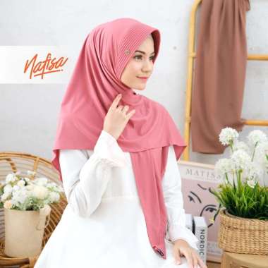 Nafisa Davira HIjab Segitiga - Jilbab Instan Bergo Segitiga - Abu Muda