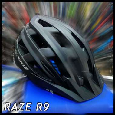 Jual Helm Sepeda Raze R9 NEW Black 