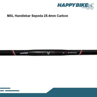 Stang Sepeda MXL Carbon Flat 25.4 600mm Foldingbike Black