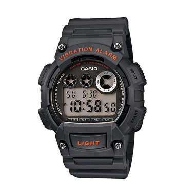 Casio W-735H-8AVDF Vibration Alarm Jam Tangan Pria - Hitam