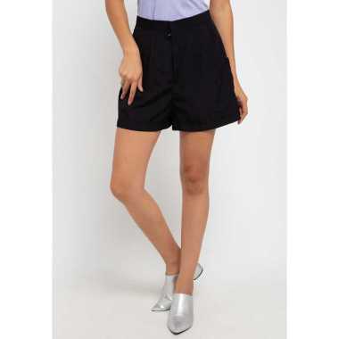 LLACES Clothing - Celana Pendek Wanita - Vogue Short Mini - Hitam M Black