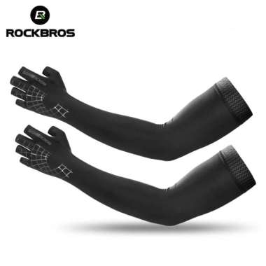 Rockbros S205 Arm Sleeve Manset Sarung Lengan Panjang - 1 S HITAM