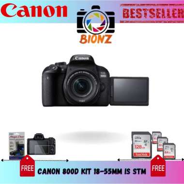 Canon EOS 800D DSLR Kamera dengan Sensor CMOS dan Autofokus Dual Pixel