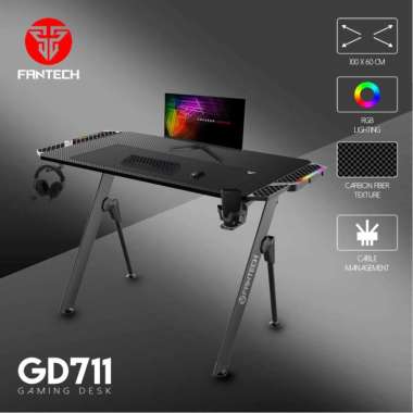 Meja Gaming Desk Fantech GD711 GD 711 RGB Lighting Komputer PC Laptop