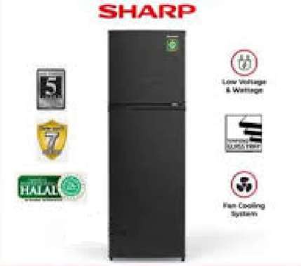 SHARP SJ-316MN HS Kulkas 2 Pintu 256L Low Watt 75W SJ-316MN HS Kirei SJ316MN 316MN