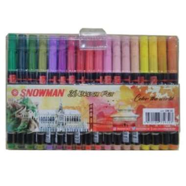 Snowman Brushpen 36 Warna Multicolor