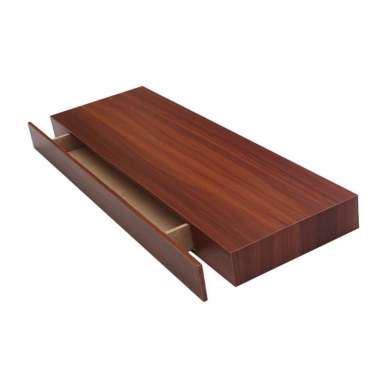 Rak Dinding Ambalan Laci /Rak Laci Minimalis dari Kayu 60x20 cm Cokelat