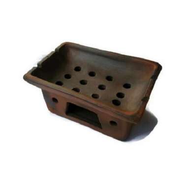 Tungku sate / tempat bakaran sate / panggangan sate gerabah tanah liat Sedang