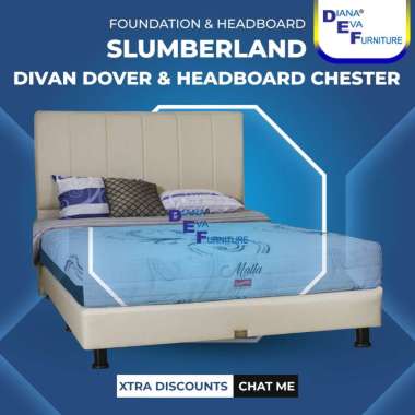 Slumberland Bedset Chester (Dipan + Sandaran Tanpa Kasur) 100x200