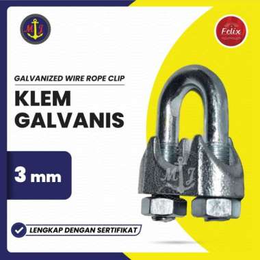 KLEM 3 MM // WIRE ROPE CLIP GALVANIZED