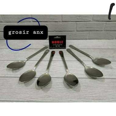 Sendok Makan Stainless Model Polos Tebal Merk Noble 6pcs
