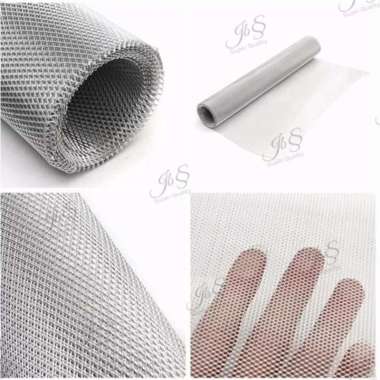 Strimin Wiremesh Ram Kawat Mesh Anti Nyamuk Baja Putih 3mm per meter