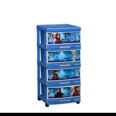 Stockase Lemari Plastik Napolly 4 Susun Frozen SFC2 4000 FROZ