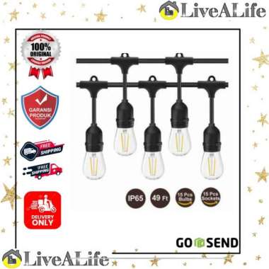 Rayway Lampu Led Retro Edison Light 5M 15 Bulb 2W Warm White