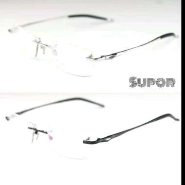Frame kacamata Frameless FL7 Kaca mata minus plus pria wanita rimless