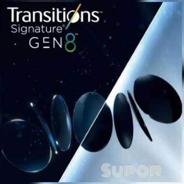 Lensa kacamata Essilor Crizal 1.67 Transitions GEN 8 sapphire UV