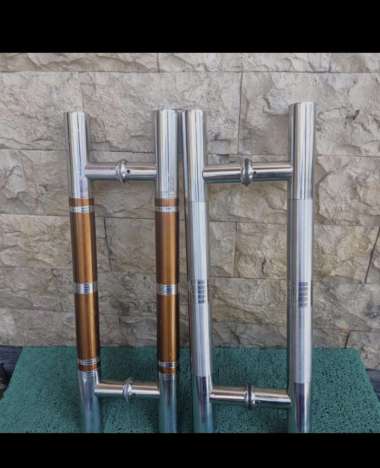 Handel pintu kaca / tembus panjang 100cm full stainlise stell Dof golsh