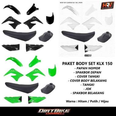 BODY SET KLX 150 OLD LAMA S L Body Trail Custom KLX Hijau