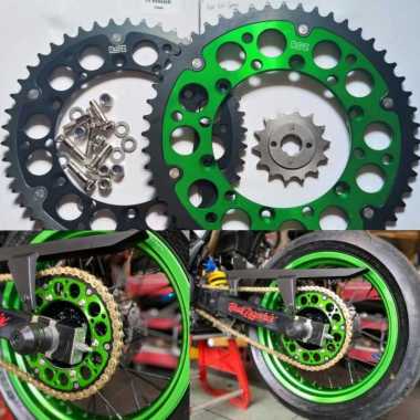 GEAR BELAKANG ROZ KLX 230 KLX 250 KX KXF 125 250 450 Hijau