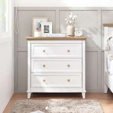 Dekoruma KANOU Lemari Laci Kayu 3 Pintu / Drawer Cabinet 3 Susun