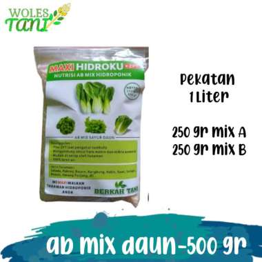 MaxiHidroku AB Mix Sayur Buah 500 Gram Pekatan 1 Liter Multicolor