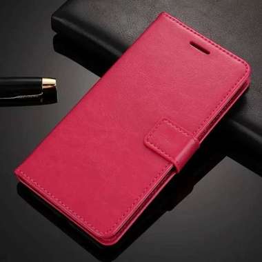 Vivo V15 VivoV15 Flip Wallet Dompet Leather Kulit Cover Case Casing Card Kartu - Merah Vivo V15