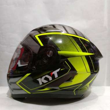 HELM KYT FALCON 2 ARMOUR BLACK YELLOW FLUO HELM FULL FACE M