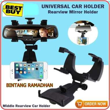 UNIVERSAL CAR REAR VIEW MIRROR MOUNT HOLDER - HOLDER HP SPION MOBIL