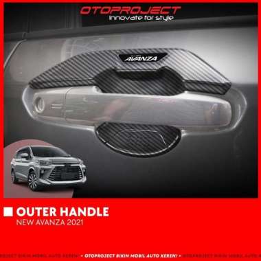 Cover Handle Outer Pelindung Pintu Mobil All New Avanza 2021 2022 Handle+Outer Chrome