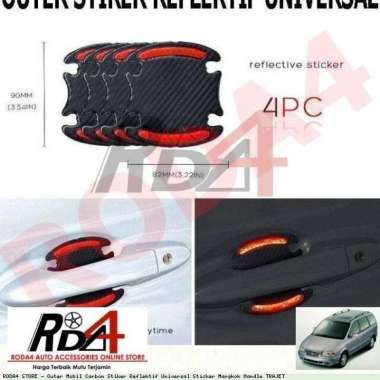 Outer Handle Carbon Stiker Reflektif TRAJET