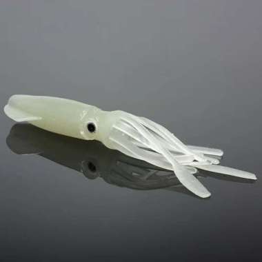 Umpan Pancing Isi 10 Pcs Model Cumi Bahan Silikon Glow In The Dark - Umpan Mancing - Umpan Ikan - Um