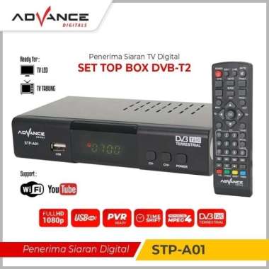 ADVANCE Digital Set Top Box TV Penerima Siaran Digital Receiver Full