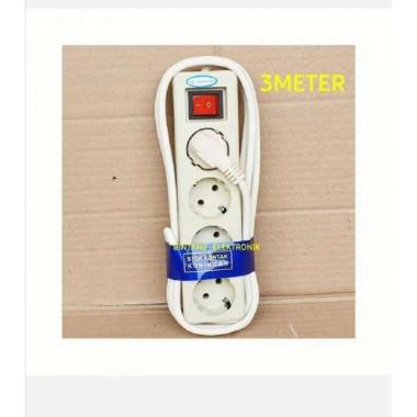 stopkontak kabel 4lubang 3meter stop kontak terminal colokan SNI
