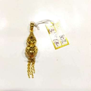 Liontin Botol Labu Unik Lucu Emas Kuning 800