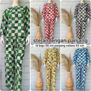 SNOEBEL DIJA GHOSH PIYAMA DASTER SETELAN LENGAN PANJANG ANAK REMAJA Multicolored Gucci M-L