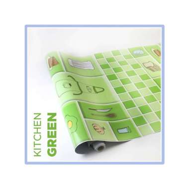 Goto Forma Wallsticker Wallpaper Stiker Dinding Dapur Anti Air Minyak KITCHEN GREEN
