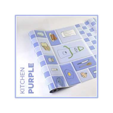 Goto Forma Wallsticker Wallpaper Stiker Dinding Dapur Anti Air Minyak KITCHEN PURPLE