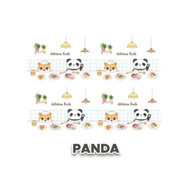 Goto Forma Wallsticker Wallpaper Stiker Dinding Dapur Anti Air Minyak PANDA